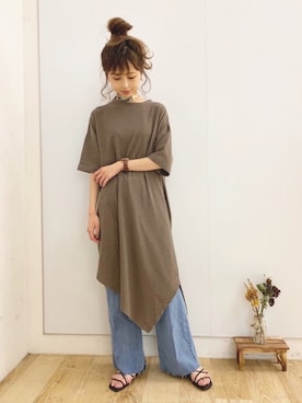 清水夏姫さん（レディース・160cm）の夏コーディネート