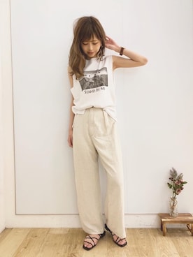 清水夏姫さん(レディース・160cm)の夏コーディネート