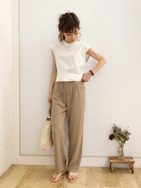 清水夏姫さん(レディース・160cm)の夏コーディネート