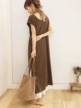 清水夏姫さん（レディース・160cm）の夏コーディネート