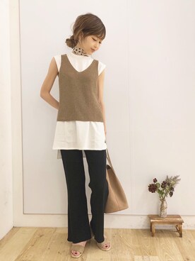 清水夏姫さん（レディース・160cm）の夏コーディネート