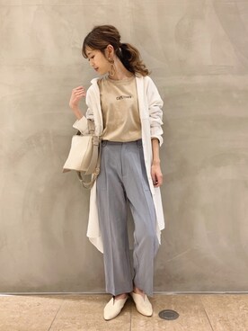 清水夏姫さん(レディース・160cm)の春コーディネート