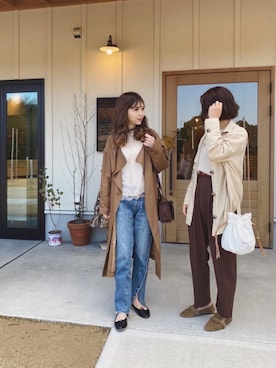 清水夏姫さん（レディース・160cm）の春コーディネート