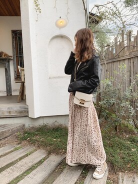 清水夏姫さん（レディース・160cm）の春コーディネート