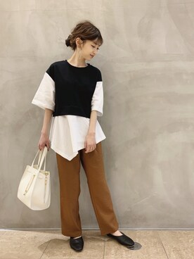 清水夏姫さん（レディース・160cm）の春コーディネート