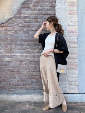 清水夏姫さん(レディース・160cm)の春コーディネート