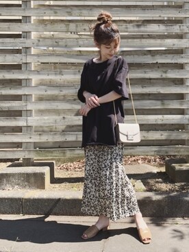 清水夏姫さん（レディース・160cm）の春コーディネート