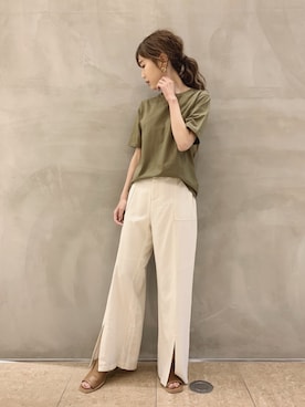 清水夏姫さん（レディース・160cm）の春コーディネート