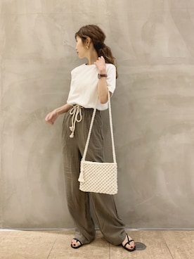 清水夏姫さん（レディース・160cm）の夏コーディネート