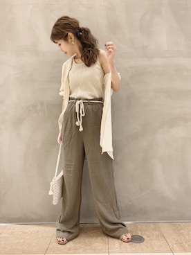 清水夏姫さん（レディース・160cm）の夏コーディネート