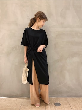 清水夏姫さん(レディース・160cm)の夏コーディネート