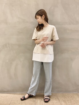 清水夏姫さん（レディース・160cm）の夏コーディネート