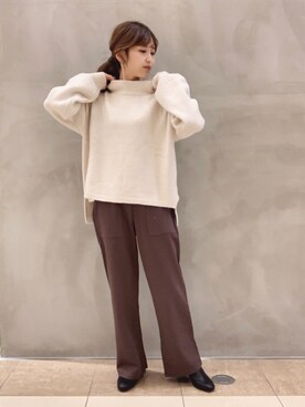 清水夏姫さん（レディース・160cm）の秋コーディネート