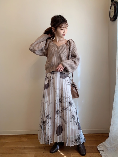 Ameri（アメリ）の「HOLLY VINTAGE PLEATS SKIRT（スカート