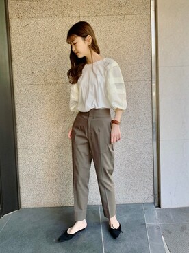 清水夏姫さん（レディース・160cm）の春コーディネート