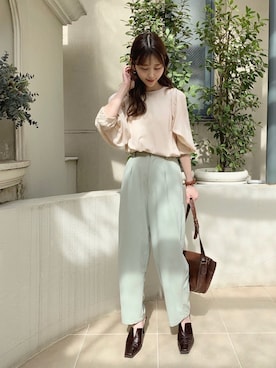 清水夏姫さん（レディース・160cm）の春コーディネート