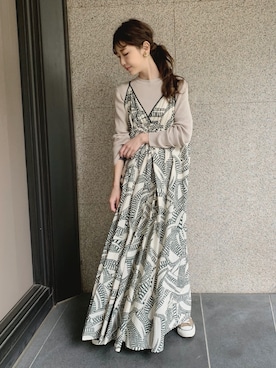 清水夏姫さん(レディース・160cm)の春コーディネート