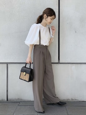 清水夏姫さん（レディース・160cm）の春コーディネート