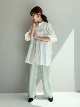 清水夏姫さん（レディース・160cm）の春コーディネート