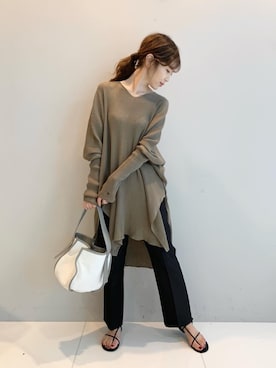 清水夏姫さん（レディース・160cm）の春コーディネート