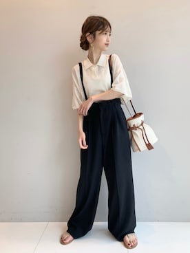 清水夏姫さん（レディース・160cm）の春コーディネート