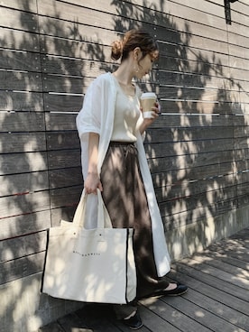 清水夏姫さん(レディース・160cm)の春コーディネート