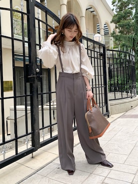 清水夏姫さん（レディース・160cm）の春コーディネート