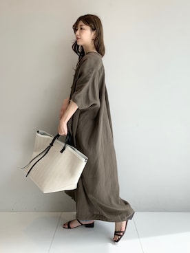 清水夏姫さん（レディース・160cm）の春コーディネート