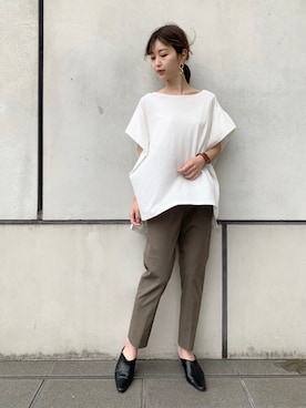 清水夏姫さん（レディース・160cm）の春コーディネート