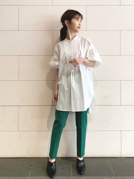 清水夏姫さん（レディース・160cm）の春コーディネート