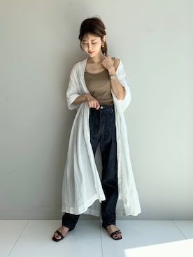 清水夏姫さん（レディース・160cm）の夏コーディネート