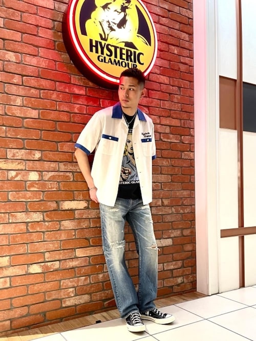 HYSTERIC GLAMOUR/ヒステリックグラマー20SSボーリングシャツ HYSTERIC GLAMOUR（ヒステリックグラマー）の「HIDDEN PARADISE