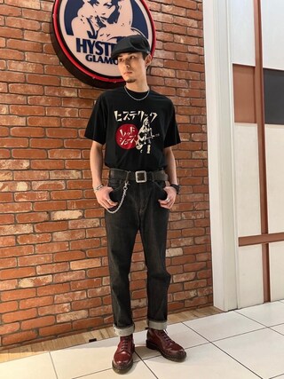 ヒステリックグラマー☆山本ヨーコ　コラボTシャツワンピース☆ HYSTERIC GLAMOUR × WILDSIDE YOHJI YAMAMOTO 最新コラボ