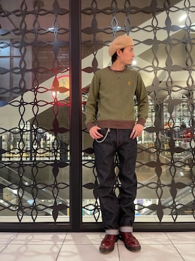 「アイテム（ウォレットチェーン）」を使った、RAIKIさん（メンズ・177cm）の秋コーディネート