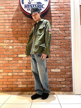 「みりたりー」｜「アイテム（ブルゾン）」を使った、RAIKIさん（メンズ・177cm）の春コーディネート