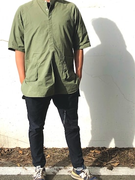 「nonnative（ノンネイティブ）のアイテム（カーゴパンツ）」を使った、takashi2345さん（メンズ・176cm）の春コーディネート