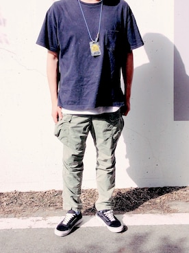 「nonnative（ノンネイティブ）のアイテム（カーゴパンツ）」を使った、takashi2345さん（メンズ・176cm）の春コーディネート