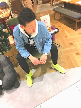 「Gosha Rubchinskiy（ゴーシャラブチンスキー）のアイテム」を使った、rinaさん（レディース・154cm）の冬コーディネート