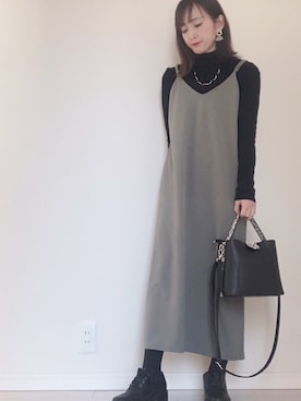 「salut!（サリュ!）のアイテム（アクセサリー）」を使った、yukari✩さん（レディース・154cm）の冬コーディネート