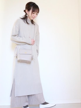 「salut!（サリュ!）のアイテム（アクセサリー）」を使った、yukari✩さん（レディース・154cm）の冬コーディネート