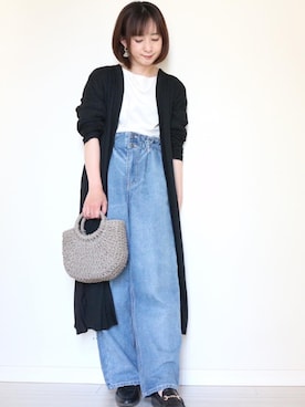 「salut!（サリュ!）のアイテム（アクセサリー）」を使った、yukari✩さん（レディース・154cm）の春コーディネート