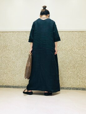 「FRAMeWORK（フレームワーク）のアイテム（ワンピース/ドレス）」を使った、mihairuさん（レディース・155cm）の夏コーディネート