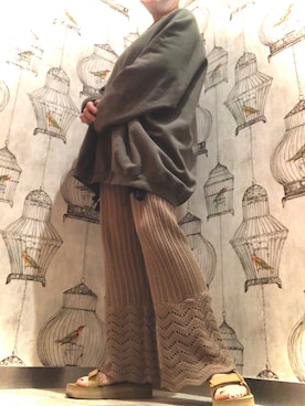 「Noble（ノーブル）のアイテム（スウェット）」を使った、mihairuさん（レディース・155cm）の春コーディネート