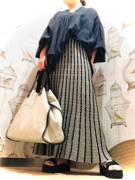 「Teva（テバ）のTeva / プラットフォーム ユニバーサル（サンダル）」を使った、mihairuさん（レディース・155cm）の春コーディネート