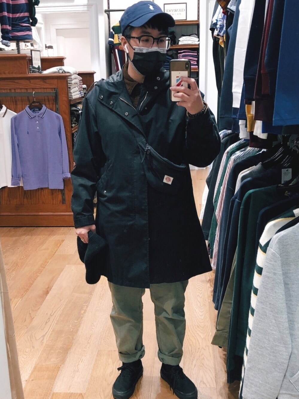 「ootd、LINKOU」｜「UNIQLOのアイテム（ジャケット/アウター、ブラック系）」を使った、chris3133さん（キッズ・164cm）の冬コーディネートの1枚目の写真