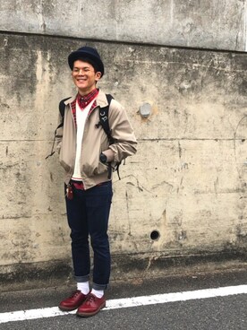 「モッズ」｜「アイテム（ブルゾン）」を使った、ryyyさん（メンズ・168cm）の冬コーディネート