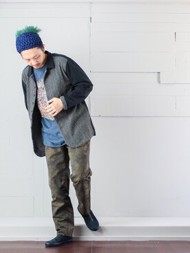 「RYU（リュー）のアイテム」を使った、マッシーさん（メンズ・174cm）の秋コーディネート