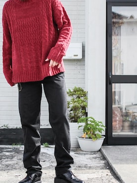 「RYU（リュー）のアイテム」を使った、マッシーさん（メンズ・174cm）の秋コーディネート