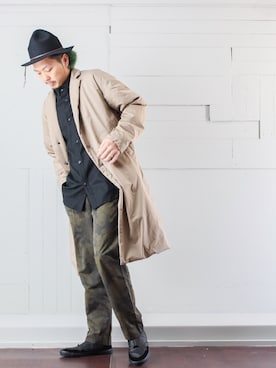 「RYU（リュー）のアイテム」を使った、マッシーさん（メンズ・174cm）の秋コーディネート