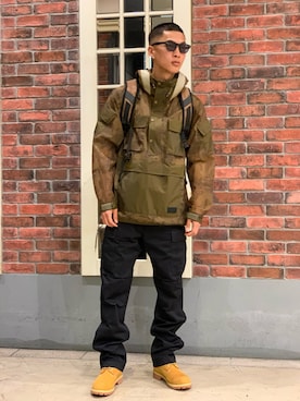 ミリタリージャケットを使った キャンプ のメンズ人気ファッションコーディネート ユーザー ショップスタッフ Wear